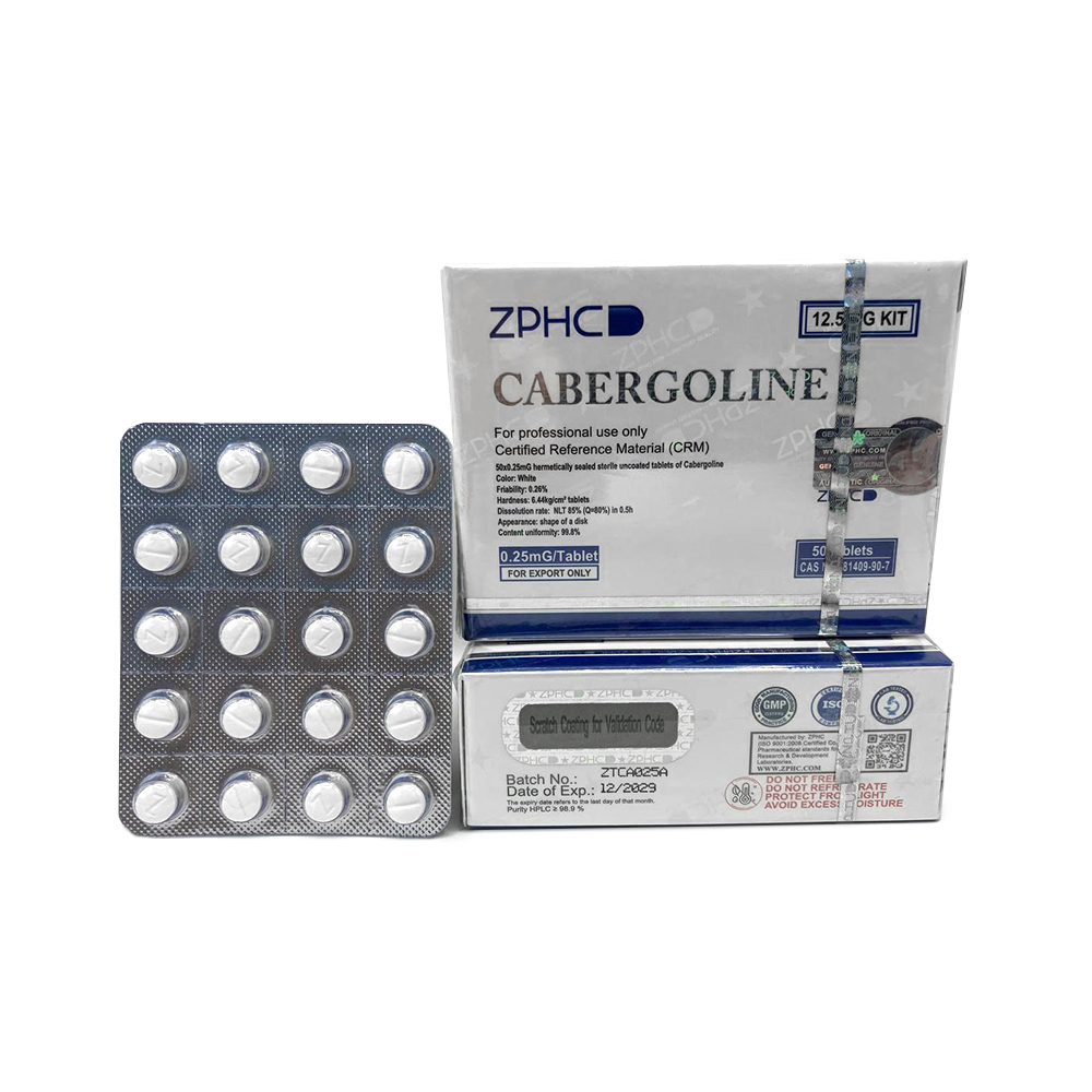 Cabergoline ZPHC — 0.25 mg × 50 tablets